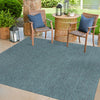 Patio Perfection Collection Area Rug - Veranda (Teal) Square Teal  lifestyle 70