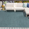 Patio Perfection Collection Area Rug - Veranda (Teal) Square Teal  lifestyle 74