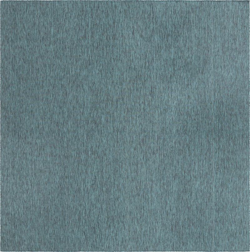 Patio Perfection Collection Area Rug - Veranda (Teal) Square Teal Main