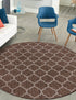 Seaside Lattice Collection Area Rug - Arbor (Brown)