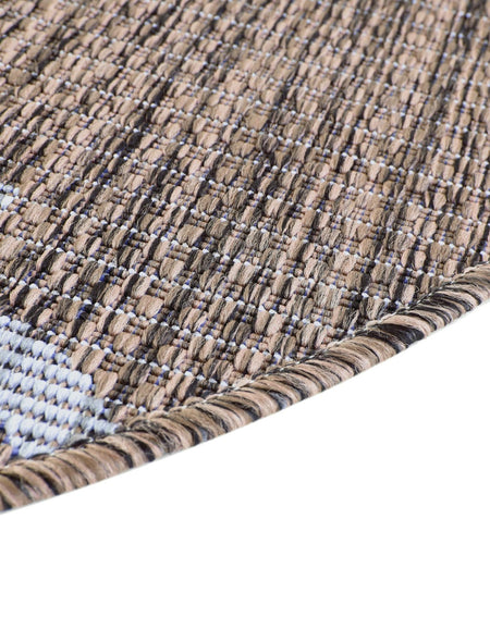 Seaside Lattice Collection Area Rug - Arbor (Brown)