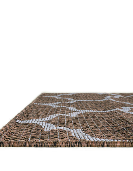 Seaside Lattice Collection Area Rug - Arbor (Brown)