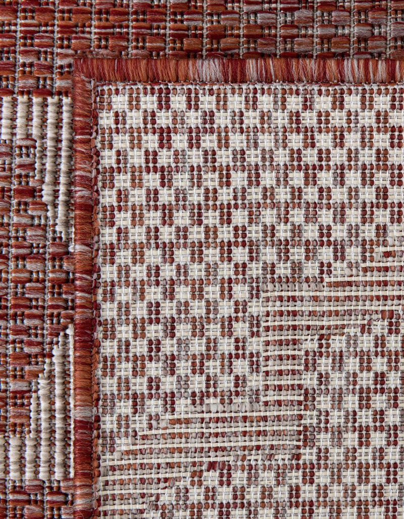 Garden Lattice Oasis Collection Area Rug - Arbor (Rust Red) Square Rust Red  lifestyle 19