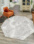 Riviera Elegance Collection Area Rug -  Monaco (Light Gray)