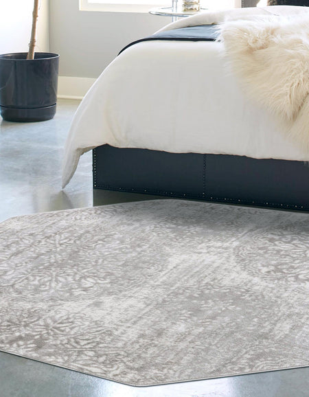 Riviera Elegance Collection Area Rug -  Monaco (Light Gray)