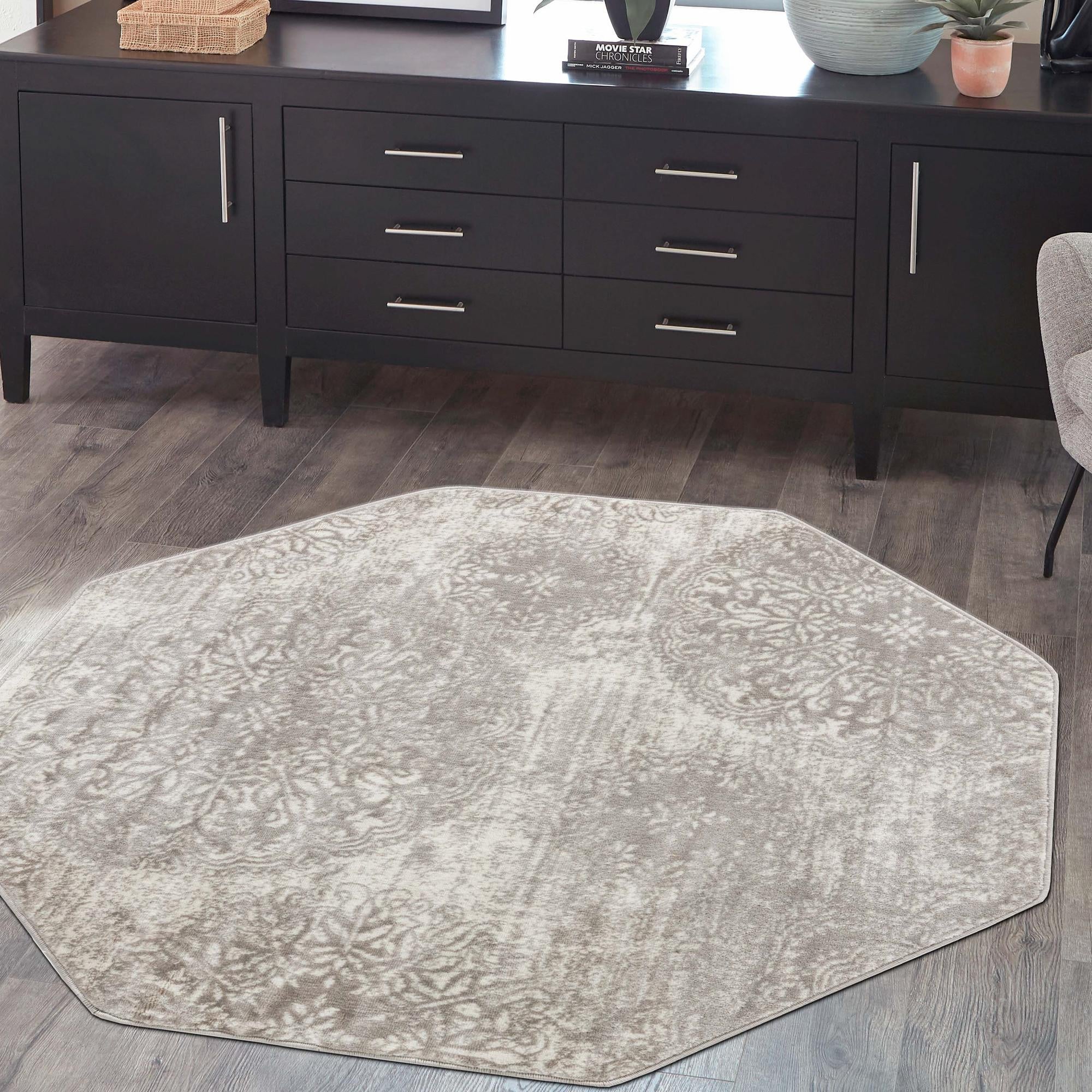 Riviera Elegance Collection Area Rug -  Monaco (Light Gray)