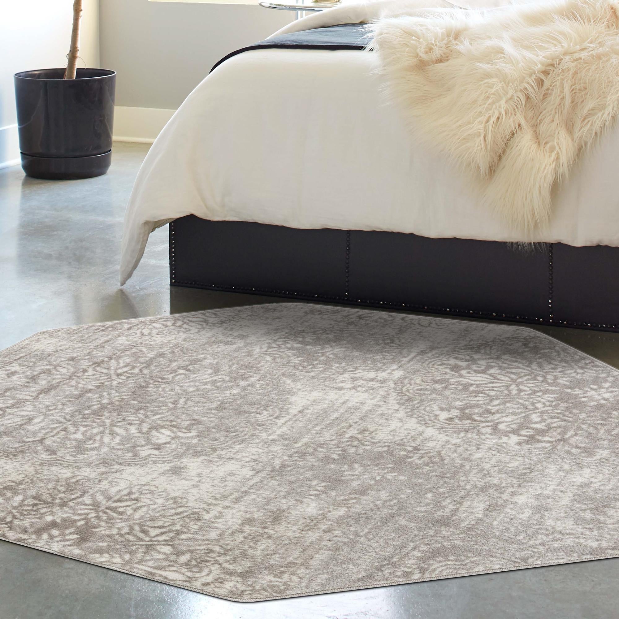 Riviera Elegance Collection Area Rug -  Monaco (Light Gray)