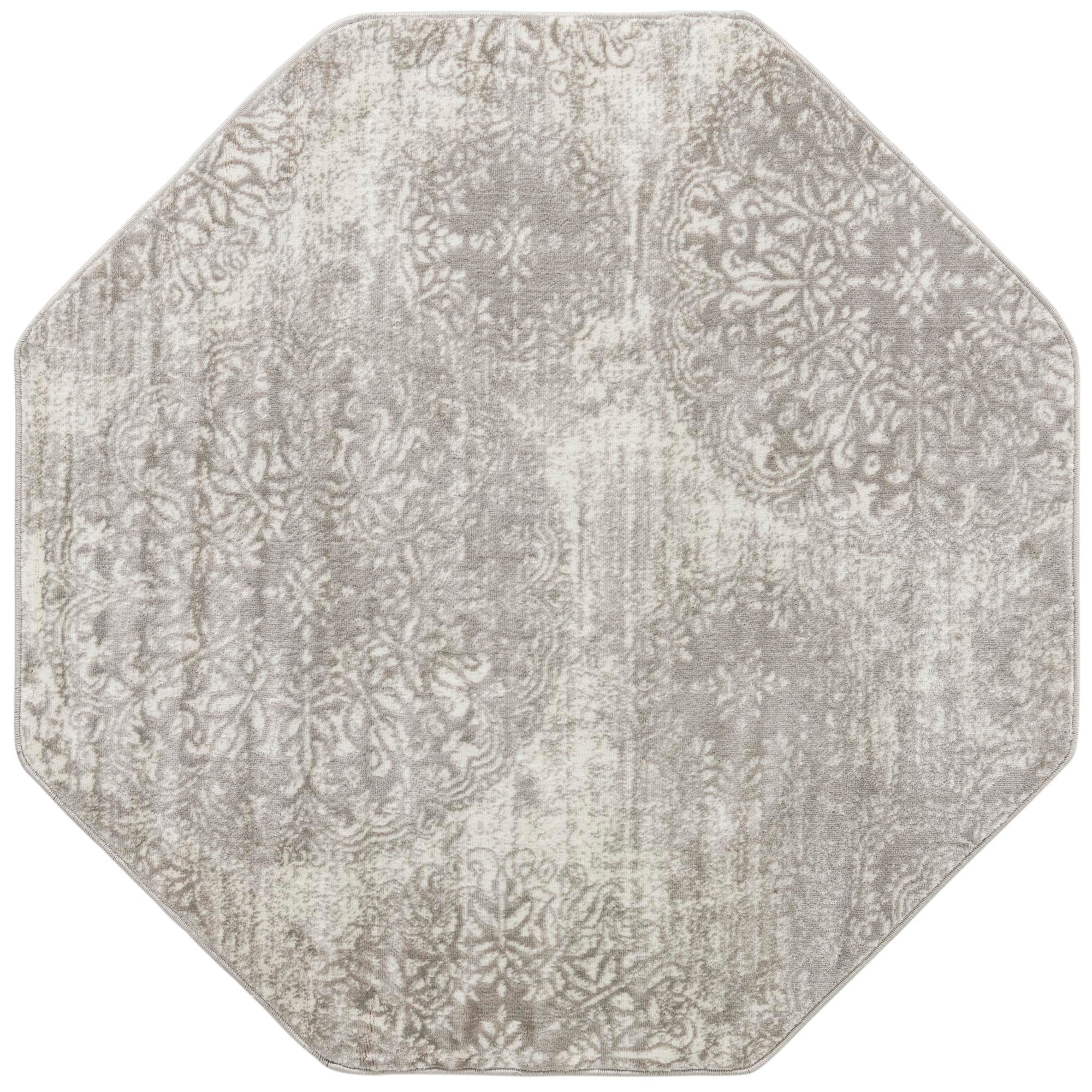 Riviera Elegance Collection Area Rug -  Monaco (Light Gray)