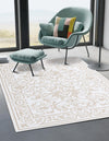 Sanctuary Retreat Collection Area Rug -  Retreat Rectangle Snow White  lifestyle 8