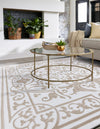 Sanctuary Retreat Collection Area Rug -  Retreat Square Snow White  lifestyle 66