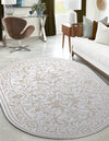 Sanctuary Retreat Collection Area Rug -  Retreat Oval Snow White  lifestyle 46