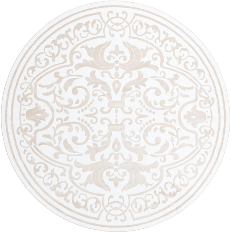 Sanctuary Retreat Collection Area Rug -  Retreat Round Snow White  lifestyle 40