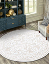 Sanctuary Retreat Collection Area Rug -  Retreat Round Snow White  lifestyle 68