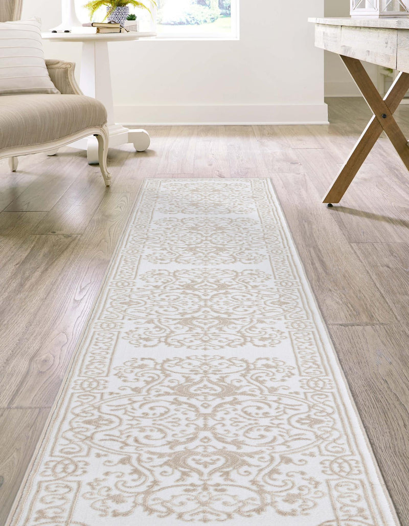 Sanctuary Retreat Collection Area Rug -  Retreat Runner Snow White  lifestyle 64