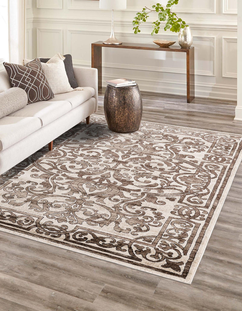 Sanctuary Retreat Collection Area Rug -  Retreat Rectangle Chocolate Brown  lifestyle 4