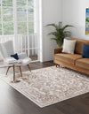 Sanctuary Retreat Collection Area Rug -  Retreat Square Chocolate Brown  lifestyle 58