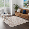 Sanctuary Retreat Collection Area Rug -  Retreat Square Chocolate Brown  lifestyle 185