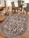 Sanctuary Retreat Collection Area Rug -  Retreat Oval Chocolate Brown  lifestyle 53