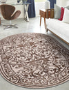 Sanctuary Retreat Collection Area Rug -  Retreat Oval Chocolate Brown  lifestyle 76