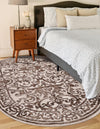 Sanctuary Retreat Collection Area Rug -  Retreat Oval Chocolate Brown  lifestyle 94