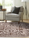 Sanctuary Retreat Collection Area Rug -  Retreat Oval Chocolate Brown  lifestyle 106