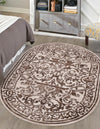 Sanctuary Retreat Collection Area Rug -  Retreat Oval Chocolate Brown  lifestyle 111