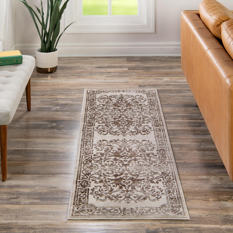 Sanctuary Retreat Collection Area Rug -  Retreat Runner Chocolate Brown  lifestyle 183