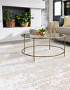 Sanctuary Retreat Collection Area Rug -  Refuge Square Snow White  lifestyle 89