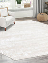 Sanctuary Retreat Collection Area Rug -  Refuge Octagon Snow White  lifestyle 48