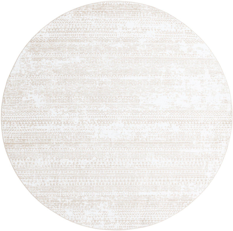 Sanctuary Retreat Collection Area Rug -  Refuge Round Snow White  lifestyle 40