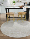 Sanctuary Retreat Collection Area Rug -  Refuge Round Snow White  lifestyle 81