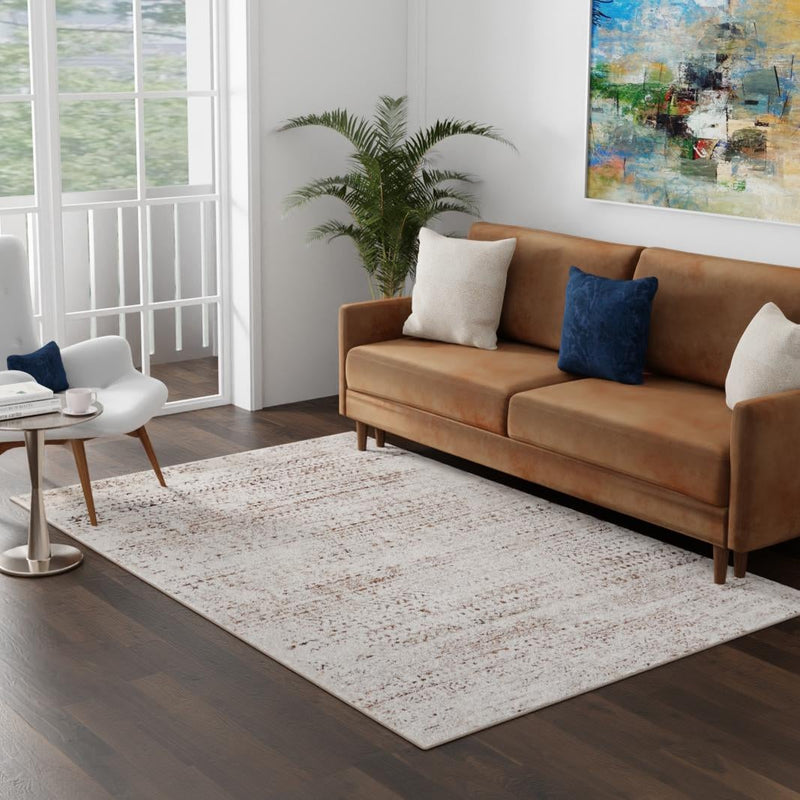 Sanctuary Retreat Collection Area Rug -  Refuge Rectangle Chocolate Brown  lifestyle 36