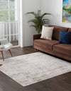 Sanctuary Retreat Collection Area Rug -  Refuge Square Chocolate Brown  lifestyle 60