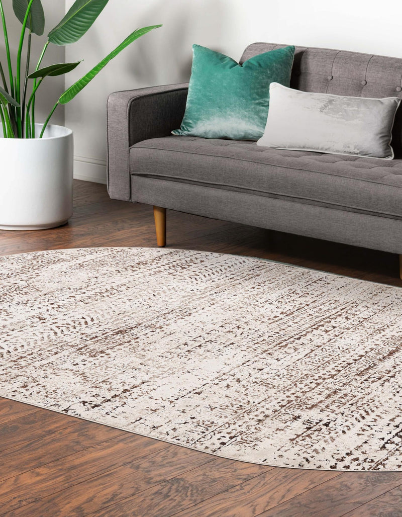 Sanctuary Retreat Collection Area Rug -  Refuge Oval Chocolate Brown  lifestyle 63