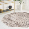 Sanctuary Retreat Collection Area Rug -  Refuge Octagon Chocolate Brown  lifestyle 118