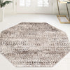 Sanctuary Retreat Collection Area Rug -  Refuge Octagon Chocolate Brown  lifestyle 125