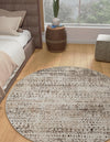 Sanctuary Retreat Collection Area Rug -  Refuge Round Chocolate Brown  lifestyle 73