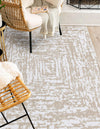 Sanctuary Retreat Collection Area Rug -  Asylum Rectangle White Bone  lifestyle 7