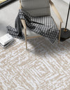 Sanctuary Retreat Collection Area Rug -  Asylum Rectangle White Bone  lifestyle 12