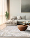 Sanctuary Retreat Collection Area Rug -  Asylum Square White Bone  lifestyle 86