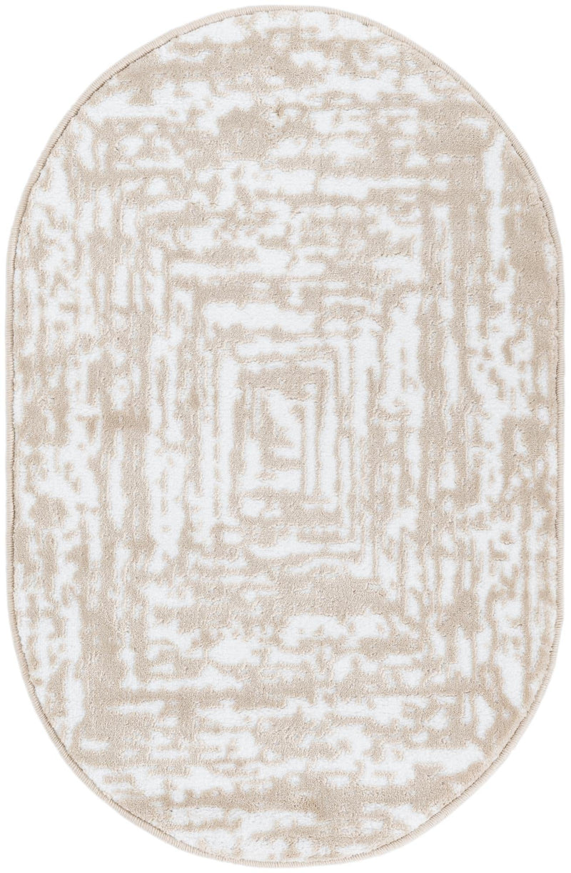 Sanctuary Retreat Collection Area Rug -  Asylum Oval White Bone  lifestyle 41