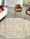 Sanctuary Retreat Collection Area Rug -  Asylum Octagon White Bone  lifestyle 50