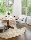 Sanctuary Retreat Collection Area Rug -  Asylum Octagon White Bone  lifestyle 78