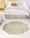 Sanctuary Retreat Collection Area Rug -  Asylum Octagon White Bone  lifestyle 88