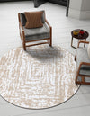 Sanctuary Retreat Collection Area Rug -  Asylum Round White Bone  lifestyle 51