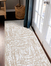 Sanctuary Retreat Collection Area Rug -  Asylum Runner White Bone  lifestyle 85