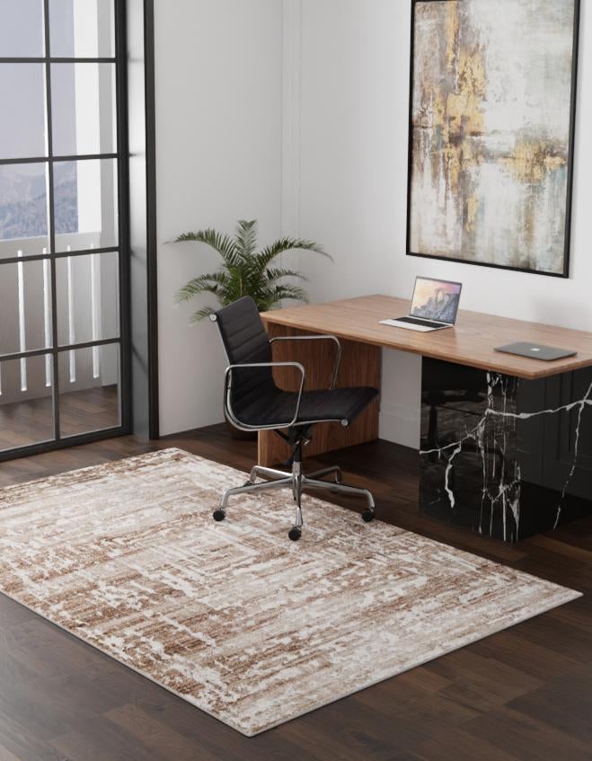 Sanctuary Retreat Collection Area Rug -  Asylum Rectangle Chocolate Brown  lifestyle 3