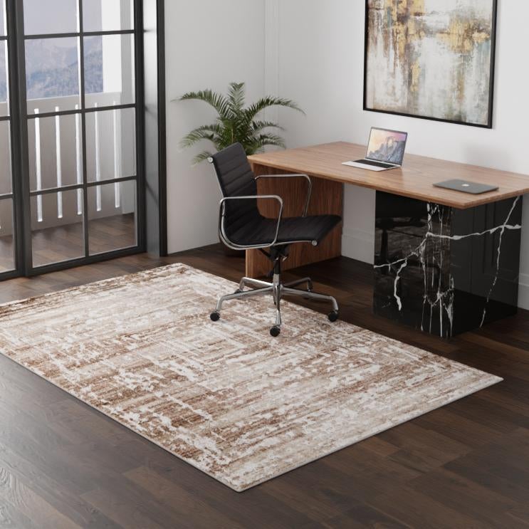 Sanctuary Retreat Collection Area Rug -  Asylum Rectangle Chocolate Brown  lifestyle 35