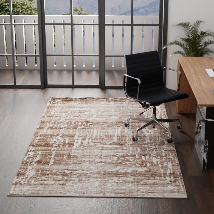 Sanctuary Retreat Collection Area Rug -  Asylum Rectangle Chocolate Brown  lifestyle 36