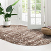 Sanctuary Retreat Collection Area Rug -  Asylum Oval Chocolate Brown  lifestyle 129